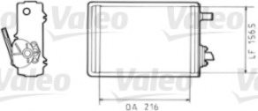 VALEO 811398 Heat Exchanger, interior heating